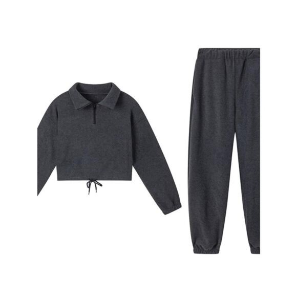 Quarter Zip Sweatshirt and Pants Set - Picture 10 of 16